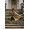 Generic Women's Silk_Blend Butti Pattern Saree With Unstitched Blouse 5.5Mtr (Coffee)