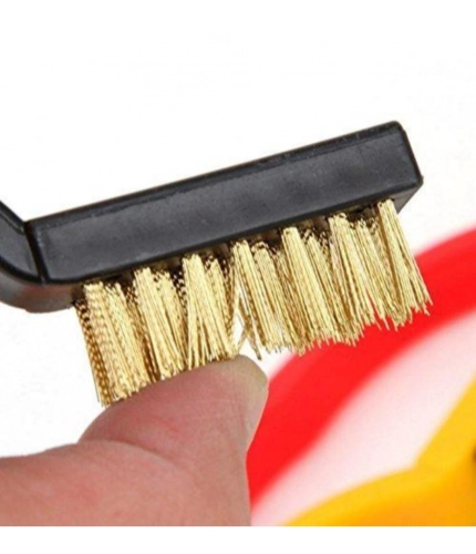 Generic Pack Of 3_Small Wire Brush Set for Cleaning And Rust Removal (Color: Assorted )