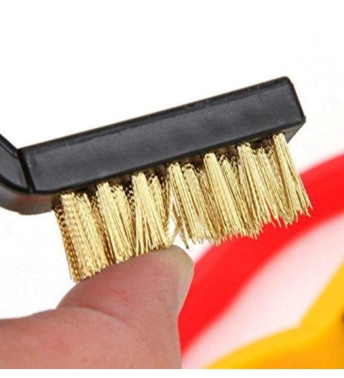 Generic Pack Of 3_Small Wire Brush Set for Cleaning And Rust Removal (Color: Assorted )