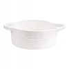 Generic Cotton 8x3 Inch Round Bedside Organizer With Out Lid (White) Generic Cotton 8x3 Inch Round Bedside Organizer With Out Lid (White)