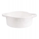 Generic Cotton 8x3 Inch Round Bedside Organizer With Out Lid (White)
