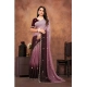 Generic Women's Chiffon Embroidred Saree With Unstitched Blouse 5.5Mtr (Beige)