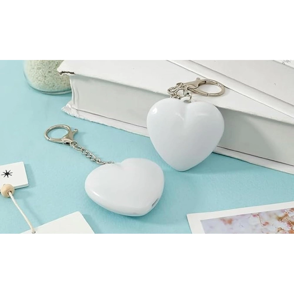 Generic Heart Shaped Purse Light Keychain (White)