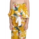 Generic Girl's Rayon Floral Shoulder Straps Jumpsuit (Mustard) Generic Girl's Rayon Floral Shoulder Straps Jumpsuit (Mustard)