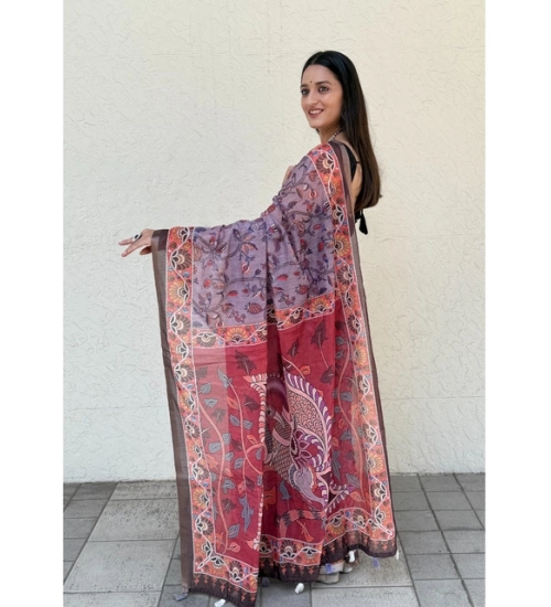 Generic Women's Cotton Hand Bandhani Printed Saree With Unstitched Blouse 5.5Mtr (Purple) Generic Women's Cotton Hand Bandhani Printed Saree With Unstitched Blouse 5.5Mtr (Purple)