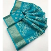 Generic Women's Cotton Silk Floral Printed Saree With Unstitched Blouse 5.5Mtr (Rama) Generic Women's Cotton Silk Floral Printed Saree With Unstitched Blouse 5.5Mtr (Rama)