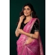 Generic Women's Net Sequence Saree With Unstitched Blouse 5.5Mtr (Light Pink) Generic Women's Net Sequence Saree With Unstitched Blouse 5.5Mtr (Light Pink)