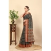 Generic Women's Cotton Silk Printed Saree With Unstitched Blouse 5.5Mtr (Multicolor) Generic Women's Cotton Silk Printed Saree With Unstitched Blouse 5.5Mtr (Multicolor)