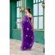 Generic Women's Faux Shimmer Floral Embroidery Ready to wear Saree With Unstitched Blouse 5.5Mtr (Purple) Generic Women's Faux Shimmer Floral Embroidery Ready to wear Saree With Unstitched Blouse 5.5Mtr (Purple)