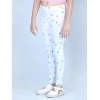 Generic Girl's Cotton Lycra Printed Elasticated Leggings (White) Generic Girl's Cotton Lycra Printed Elasticated Leggings (White)