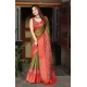 Generic Women's Cotton Silk Printed Saree With Unstitched Blouse 5.5Mtr (Green-Red) Generic Women's Cotton Silk Printed Saree With Unstitched Blouse 5.5Mtr (Green-Red)