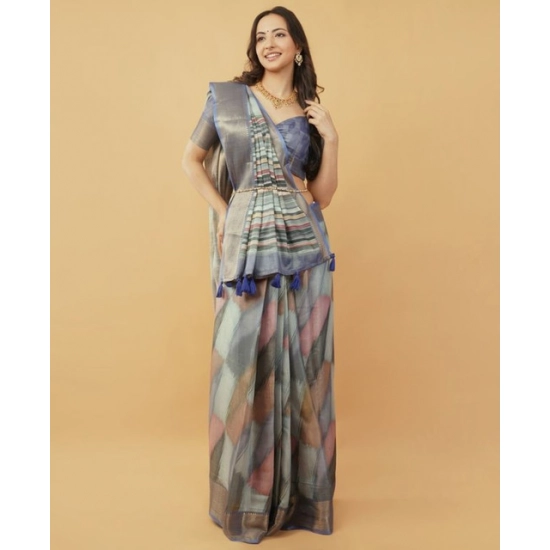 Generic Women's Polyester Printed Saree With Unstitched Blouse 5.5 Mtr (Multicolor) Generic Women's Polyester Printed Saree With Unstitched Blouse 5.5 Mtr (Multicolor)