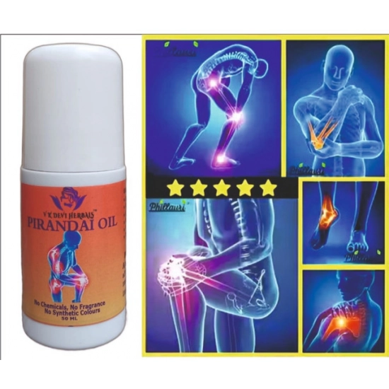Generic Devi Herbal Pirandai Pain Relief 50 ML Oil - Natural, Chemical-Free Oil Generic Devi Herbal Pirandai Pain Relief 50 ML Oil - Natural, Chemical-Free Oil