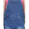 Generic Girl's Denim Washed Buttoned Dungaree (Blue) Generic Girl's Denim Washed Buttoned Dungaree (Blue)