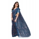 Generic Women's Georgette Printed Saree With Unstitched Blouse 5.5Mtr (Blue) Generic Women's Georgette Printed Saree With Unstitched Blouse 5.5Mtr (Blue)