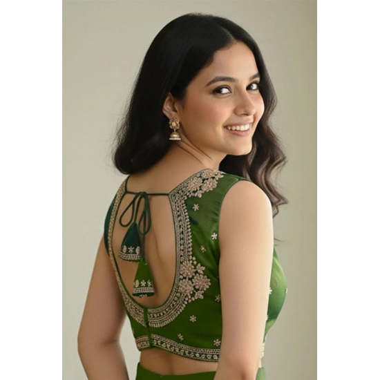 Generic Women's Zimmi Choo Embroidered V-Neck Padded Blouse (Light-Green 38 Ready (Self Alterable 36–40) Generic Women's Zimmi Choo Embroidered V-Neck Padded Blouse (Light-Green 38 Ready (Self Alterable 36–40)