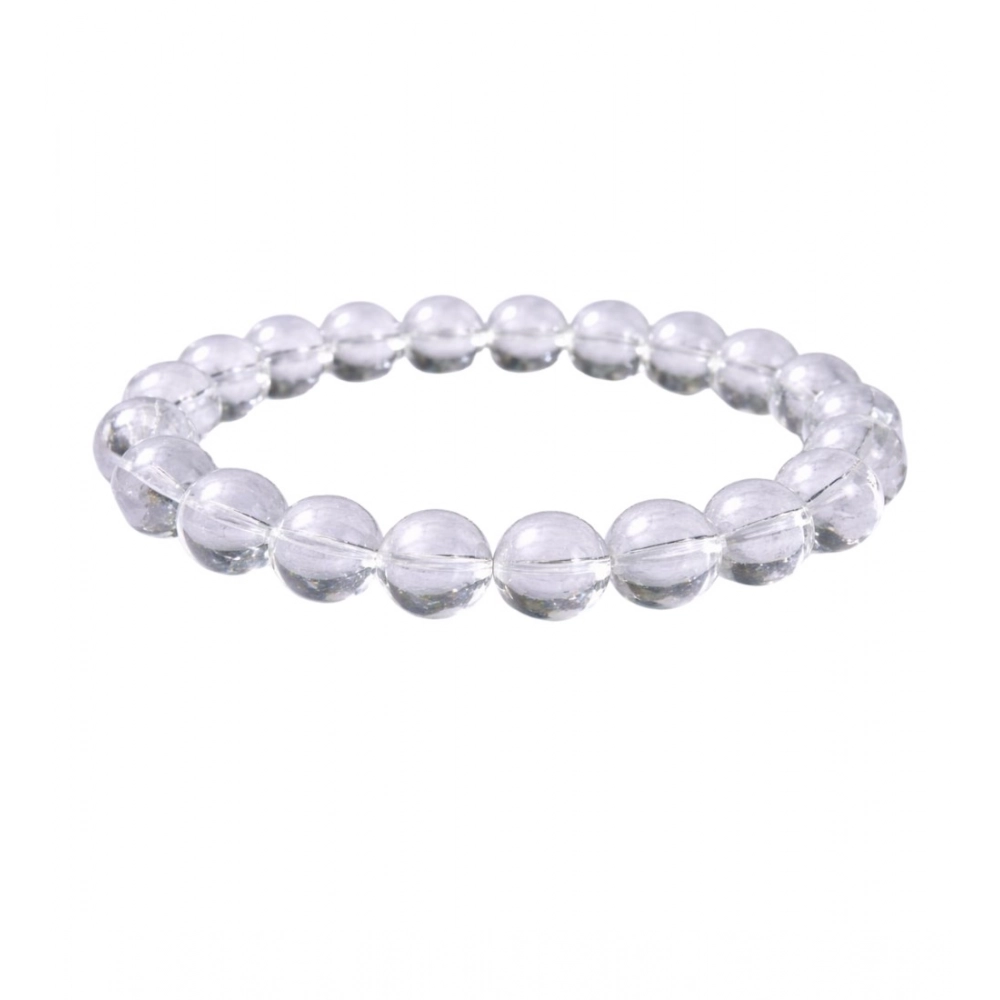 Generic Natural Crystal 8mm Clear Quartz Bracelet (White) Generic Natural Crystal 8mm Clear Quartz Bracelet (White)