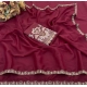 Generic Women's Art Silk Embroidered Saree With Unstitched Blouse 5.5Mtr (Maroon) Generic Women's Art Silk Embroidered Saree With Unstitched Blouse 5.5Mtr (Maroon)