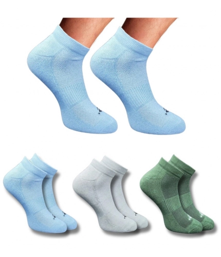 Generic 3_Pair Set Unisex Casual Cotton Printed Low Cut Socks (Multicolor)