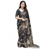 Generic Women's Cotton Silk Printed Saree With Unstitched Blouse 5.5Mtr (Black) Generic Women's Cotton Silk Printed Saree With Unstitched Blouse 5.5Mtr (Black)