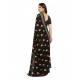 Generic Women's Georgette Printed Saree With Unstitched Blouse 5.5Mtr (Black) Generic Women's Georgette Printed Saree With Unstitched Blouse 5.5Mtr (Black)