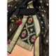 Generic Women's Banarasi Silk Printed Unstitched Salwar Suit Material With Dupatta (Black, 3Mtrs) Generic Women's Banarasi Silk Printed Unstitched Salwar Suit Material With Dupatta (Black, 3Mtrs)