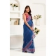 Generic Women's Faux Linen Floral Print Ready to wear Saree With Unstitched Blouse 5.5Mtr (Blue) Generic Women's Faux Linen Floral Print Ready to wear Saree With Unstitched Blouse 5.5Mtr (Blue)