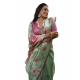 Generic Women's Faux_Tussar Floral_Print Saree With Unstitched Blouse 5.5Mtr (Light_Green) Generic Women's Faux_Tussar Floral_Print Saree With Unstitched Blouse 5.5Mtr (Light_Green)