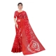 Generic Women's Cotton Silk Bandhni Saree With Unstitched Blouse 5.5Mtr (Red) Generic Women's Cotton Silk Bandhni Saree With Unstitched Blouse 5.5Mtr (Red)