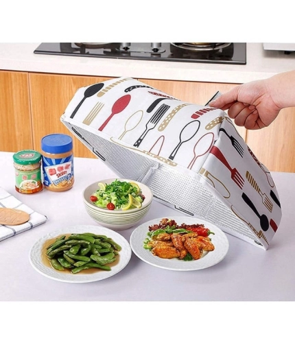 Generic Pack Of 4_Food Dish Cover – Reusable Mesh Lid for Protecting Food from Dust And Insects (Color: Assorted )