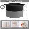 Generic Cotton Pack Of_1 16x14 Inch Storage Basket For Clothes With Out Lid (Black-Black-Kidi) Generic Cotton Pack Of_1 16x14 Inch Storage Basket For Clothes With Out Lid (Black-Black-Kidi)