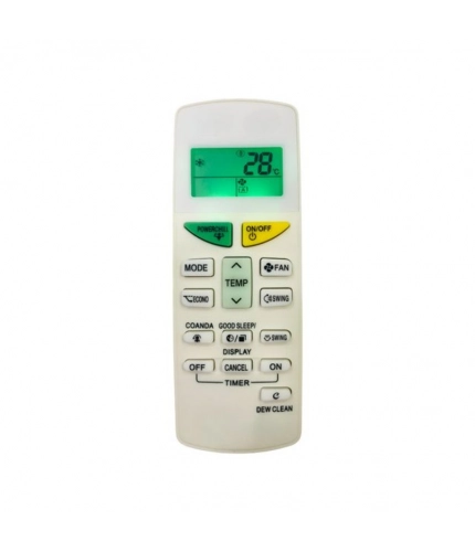 Generic Remote No. 132L (with Backlight), Compatible for Daikin AC Remote Control (Exactly Same Remote Will Only Work)