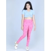 Generic Girl's Cotton Lycra Printed Elasticated Leggings (Pink) Generic Girl's Cotton Lycra Printed Elasticated Leggings (Pink)