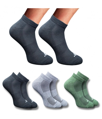 Generic 3_Pair Set Unisex Casual Cotton Printed Low Cut Socks (Multicolor)