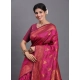 Generic Women's Silk Printed Saree With Unstitched Blouse 5.5Mtr (Magenta) Generic Women's Silk Printed Saree With Unstitched Blouse 5.5Mtr (Magenta)