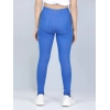 Generic Girl's Cotton Lycra Solid Elasticated Jeggings (Blue) Generic Girl's Cotton Lycra Solid Elasticated Jeggings (Blue)