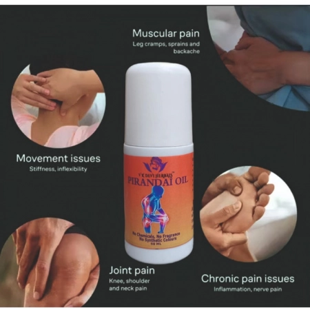 Generic Devi Herbal Pirandai Pain Relief 50 ML Oil - Natural, Chemical-Free Oil