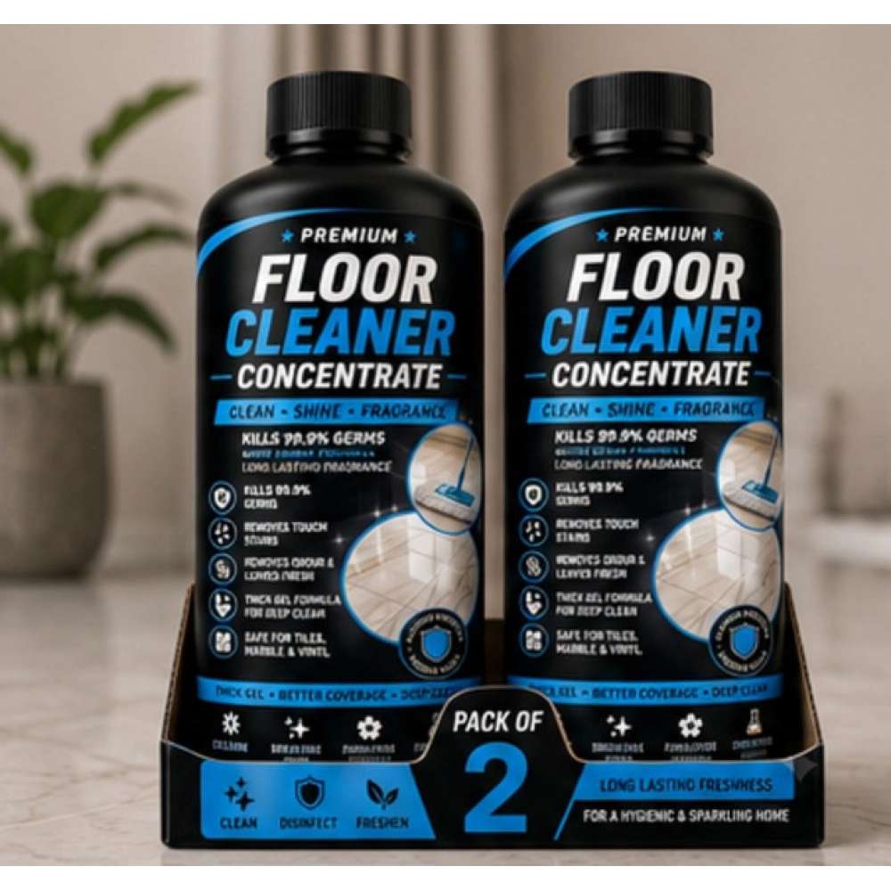 Generic Pack of 2 Floor Cleaner Concentrate Liquid Bottles 100 ML