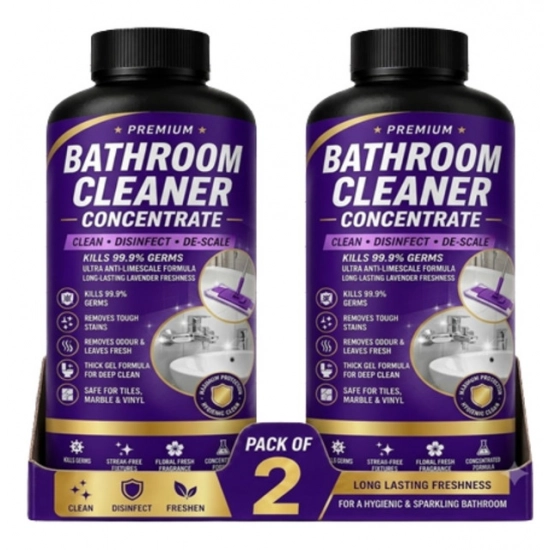 Generic Pack of 2 Bathroom Cleaner Concentrate Liquid Bottles 100 ML