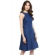 Generic Women's Denim Solid Sleeveless Dress (Blue) Generic Women's Denim Solid Sleeveless Dress (Blue)