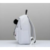 Generic Unisex PU Leather Solid Medium Zipper Backpack (Grey) Generic Unisex PU Leather Solid Medium Zipper Backpack (Grey)