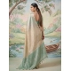 Generic Women's Tissue Silk Solid Saree With Unstitched Blouse 5.5Mtr (Beige)