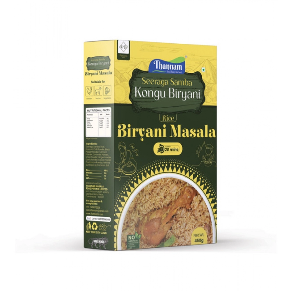 Generic Thannam Kongu Biryani Powder With Rice (450GM)