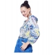 Generic Women's Polyester Floral Long Sleeves Top (Multicolor) Generic Women's Polyester Floral Long Sleeves Top (Multicolor)