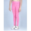 Generic Girl's Cotton Lycra Printed Elasticated Leggings (Pink) Generic Girl's Cotton Lycra Printed Elasticated Leggings (Pink)