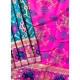 Generic Women's Patola Silk Meena And Zari Woven Saree With Unstitched Blouse 5.5Mtr (Blue) Generic Women's Patola Silk Meena And Zari Woven Saree With Unstitched Blouse 5.5Mtr (Blue)