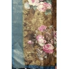 Generic Women's Cotton Blend Floral Printed Saree With Unstitched Blouse 5.5Mtr (Multicolor)