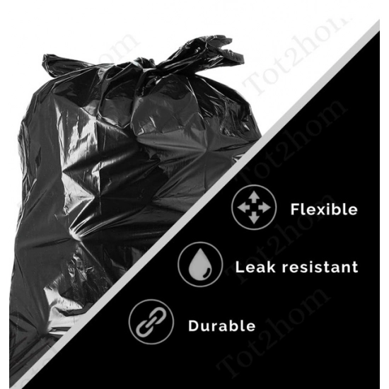 Generic Pack of 10 Polyethylene 19 x 21 Inches Garbage Bag (Black) Generic Pack of 10 Polyethylene 19 x 21 Inches Garbage Bag (Black)