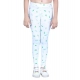 Generic Girl's Cotton Lycra Printed Elasticated Leggings (White) Generic Girl's Cotton Lycra Printed Elasticated Leggings (White)