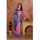 Generic Women's Banarasi Silk Jaquard Woven Saree With Unstitched Blouse 5.5Mtr (Pink)